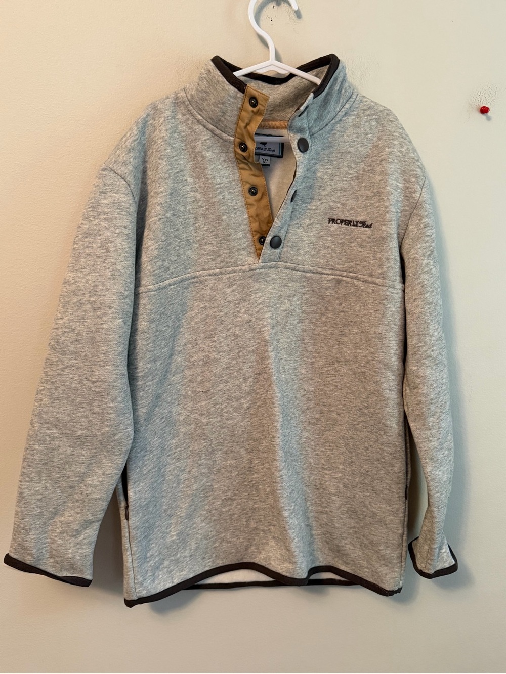 Properly Tied Gray Pullover